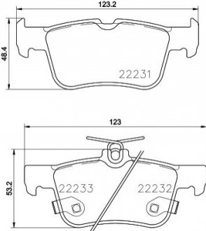 NP5080 NISSHINBO Колодки тормозные дисковые задні Ford Mondeo (12-)/Ford S-Max (15-) (NP5080) NI