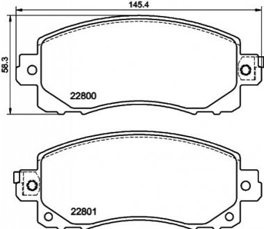 NP7017 NISSHINBO Колодки тормозные дисковые передні Subaru Forester (18-)/XV (17-) (NP7017) NISS