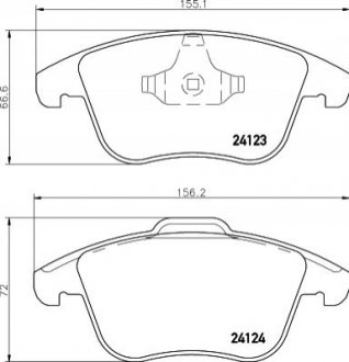 NP5077 NISSHINBO Гальмівні колодки FORD/LAND ROVER/VOLVO Mondeo/Freelander/S60/XC70 "F "06>>