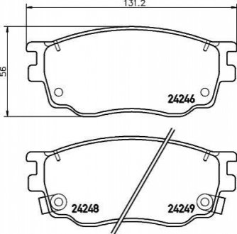 NP5013 NISSHINBO Колодки тормозные дисковые передні Mazda 6 1.8, 2.0 (02-07) (NP5013) NISSHINBO