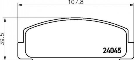 NP5011 NISSHINBO Колодки тормозные дисковые задние Mazda 626 1.8, 2.0 (97-02) (NP5011) NISSHINBO