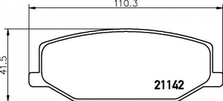 NP9006 NISSHINBO Колодки тормозные дисковые передні Suzuki Jimny 1.3 (98-) (NP9006) NISSHINBO