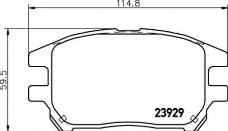 NP1076 NISSHINBO Колодки тормозные дисковые передние Lexus RX 300 (00-03) (NP1076) NISSHINBO