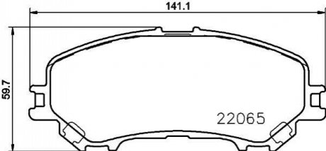 NP2074 NISSHINBO Гальмівні колодки NISSAN/RENAULT Qashqai/X-Trail/Kadjar "F "13>>