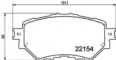 NP5048 NISSHINBO Гальмівні колодки MAZDA 3 (BM, BN) \'\'F