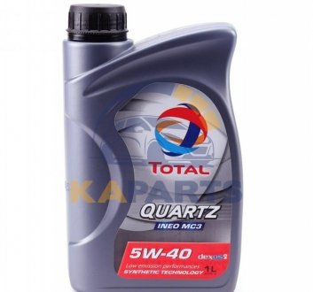 213789 TOTAL Олива моторна TOTAL QUARTZ INEO C3 5W40. 12x1 lt (1 л)