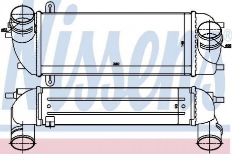 96559 NISSENS Радіатор охолодження повітря (Інтеркулер)