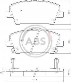 37529 A.B.S. Колодки гальмівні пер. Civic 05-11