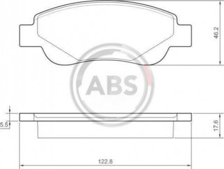 37483 A.B.S. Гальмівні колодки перед. Peugeot 107/Citroen C1 05- (Bosch)