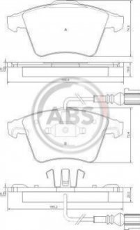 37415 A.B.S. Гальмівні колодки дискові (1 к-т)