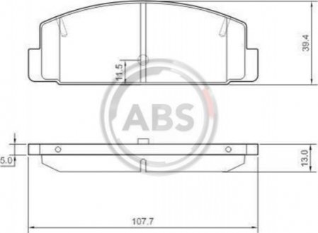 37382 A.B.S. Гальмівні колодки дискові (1 к-т)