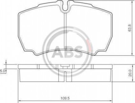 37298 A.B.S. Гальмівні колодки дискові (1 к-т)