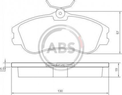 37152 A.B.S. Гальмівні колодки перед. Berlingo/Partner 96-01 (Lucas)