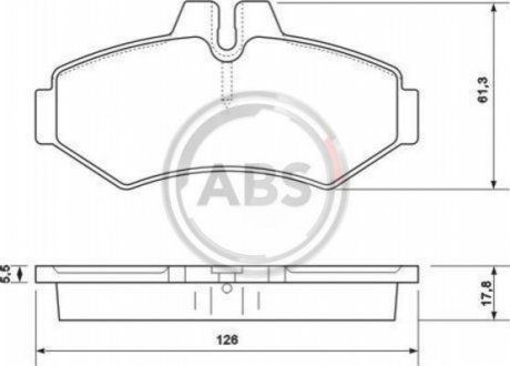 37124 A.B.S. Гальмівні колодки дискові (1 к-т)