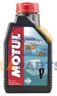 852211 MOTUL Масло MOTUL 4T Outboard Tech 10W40 1 L