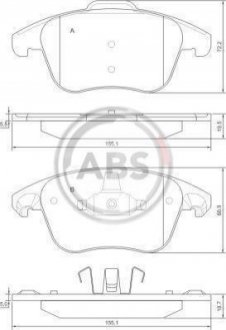 37599 A.B.S. Гальмівні колодки дискові