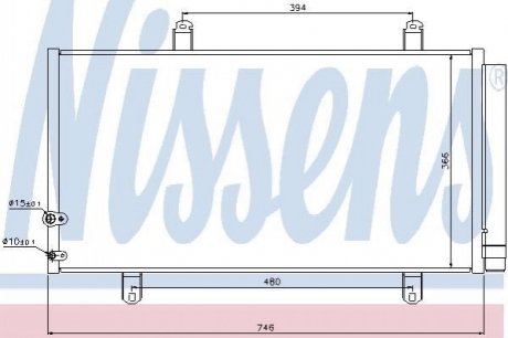 940194 NISSENS Радиатор кондиционера