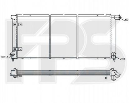 FP 74 A419 FPS Радиатор охлаждения