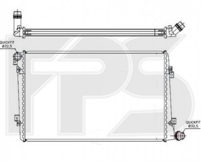 FP 62 A171 FPS Радиатор охлаждения
