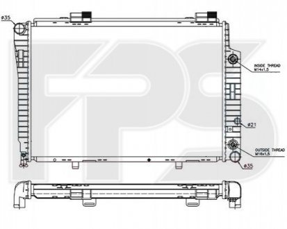 FP 46 A205 FPS Радиатор охлаждения