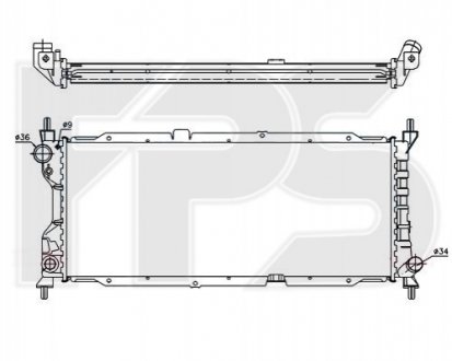 FP 52 A278 FPS Радіатор охолодження