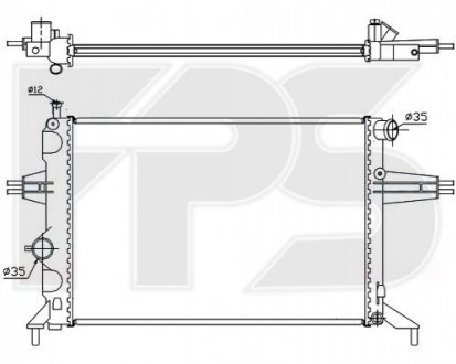 FP 52 A314 FPS Радиатор охлаждения