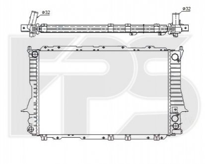 FP 12 A458 FPS Радиатор охлаждения