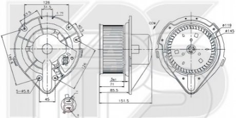 FP 12 W0193 FPS Вентилятор салона