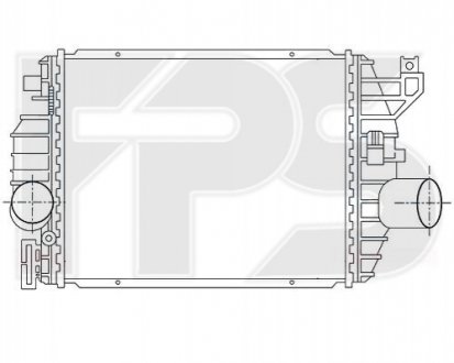 FP 46 T89-X BEHR Радіатор наддуву