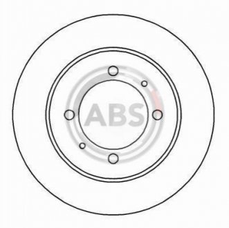 16591 A.B.S. Гальмівний диск задн. Carisma/S40/Space Star/V40/Waja (95-12)