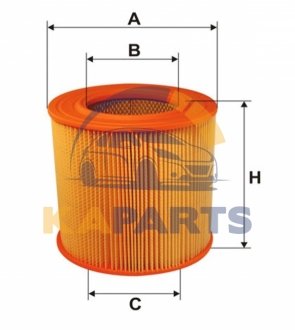 WA6460 WIX FILTERS Фильтр воздуха