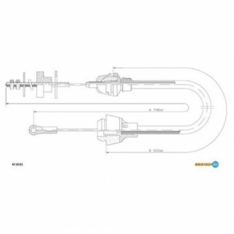 470101 ADRIAUTO Трос зчеплення