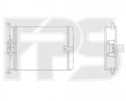 FP 46 N123 FPS Радиатор пічки