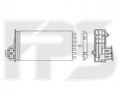 FP 54 N43 FPS Радіатор пічки