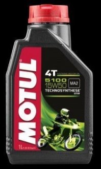 104080 MOTUL Олива для 4-х тактних двигунів Technosynthese естерова Motul "5100 4T 15W50", 1л.