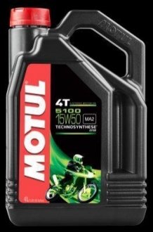 104083 MOTUL Олива для 4-х тактных двигунів Technosynthese эстеровое Motul 5100 4T 15W50 4л