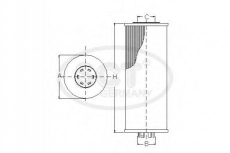 SH 446 P SCT Фильтр масляный OPEL Tigra Twin-Top 1.4 16V (04-) (SH 446 P) SCT