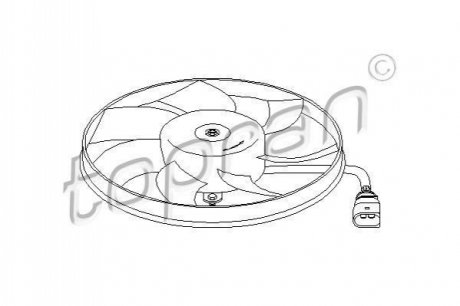 111285 TOPRAN / HANS PRIES Вентилятор оxолодження радіатора 295мм 200Вт