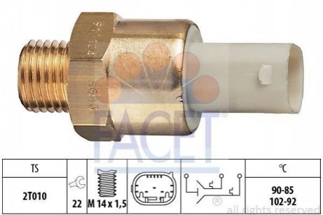 7.5683 FACET Датчик вмикання вентилятора BMW 5(E39)/ 7(E38) 2.0-5.4 95-03