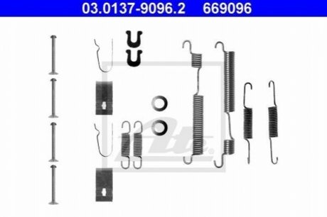 03013790962 ATE Комплектуючі для гальмівних колодок