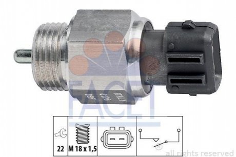 7.6126 FACET Датчик заднего хода Caddy/Golf III -04/Polo -01 (7.6126) FACET