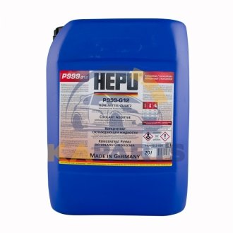 P999-G12-020 HEPU Антифриз красный (-80С) 20л. G012