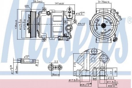 89497 NISSENS Компрессор кондиционера First Fit