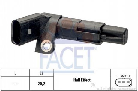 9.0683 FACET Датчик коленвала Ibiza/Fabia/Polo 1.2i 01-