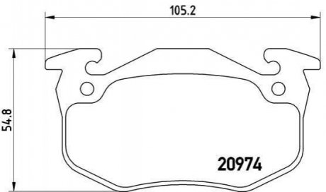 P61 032 BREMBO Гальмівні колодки дискові