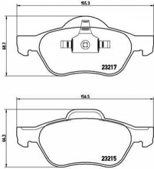 P68 048 BREMBO Гальмівні колодки дискові