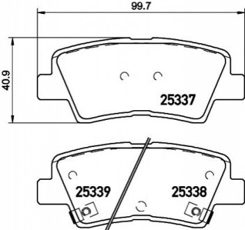 P30 101 BREMBO Гальмівні колодки дискові