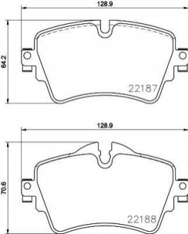 P06 092 BREMBO Гальмівні колодки дискові