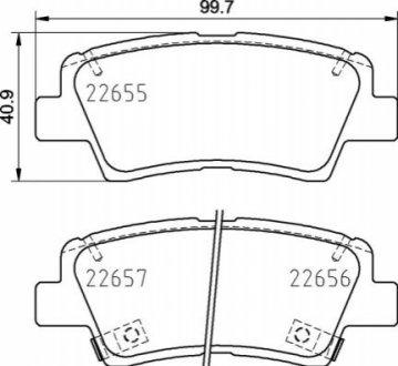 P30 103 BREMBO Гальмівні колодки дискові