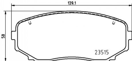 P54 060 BREMBO Гальмівні колодки дискові